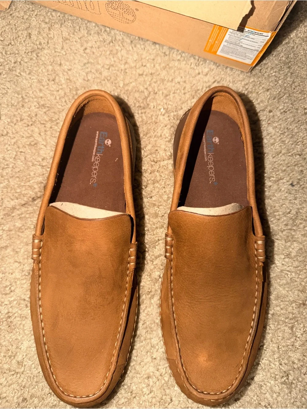 Timberland Earthkeepers EK 2.0 Men’s Size 8 Brown Leather Slip-On Loafers
